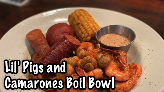 Lil' pigs and camarones Boil Bowl